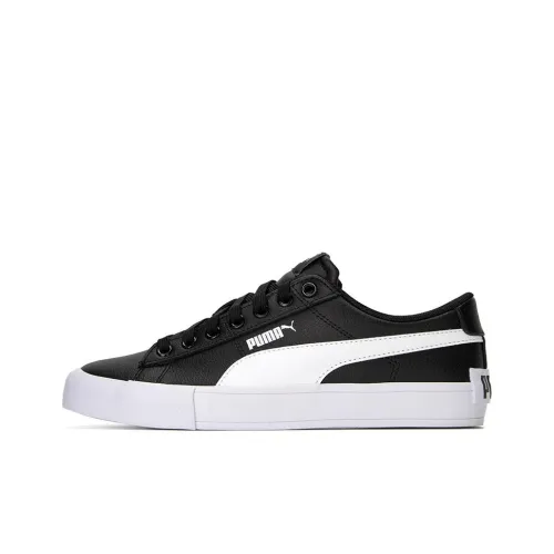 PUMA Bari Casual Bari Casual Low Скейтборд Кроссовки Унисекс Черный Белый