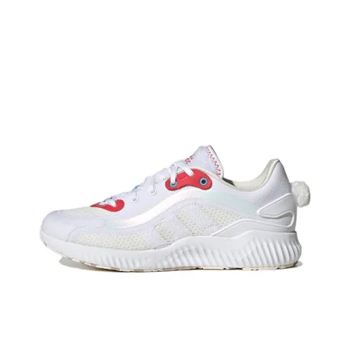 Adidas Jelly Bounce Slip-resistant Abrasion-resistant Low-top Беговые кроссовки Женские Белый Красный