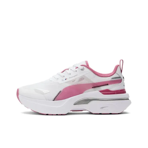 PUMA BMW M Motorsport Kosmo Rider Низкий Топ Спортивная Повседневная Обувь Женская Белая Розовая