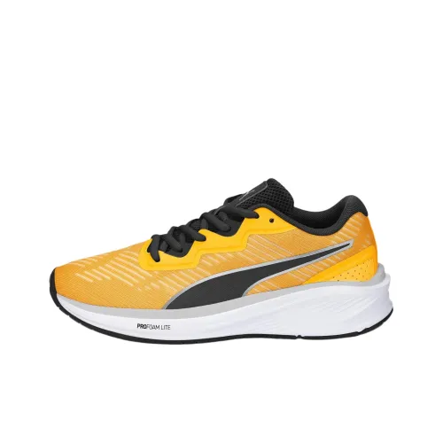 PUMA Aviator Profoam Sky Амортизация Устойчивый к истиранию Дышащий Низкий Топ Повседневные Беговые кроссовки Унисекс Желтый Черный