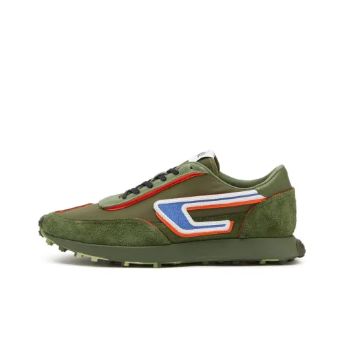 DIESEL S Racer Casual Низкий Топ Зеленый Мужской