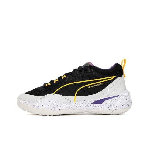 PUMA Playmaker Спрей Низкий Топ Casual Унисекс Черный Фиолетовый Желтый