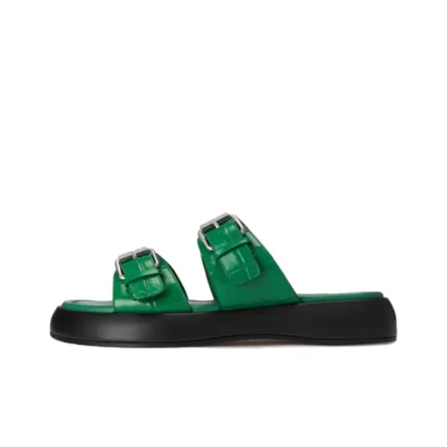 By Far Wyatt Слипоны Женские Зеленые