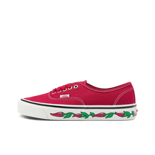 VANS Authentic Series 44 Low Топ Скейтборд Кроссовки Унисекс Красный Белый
