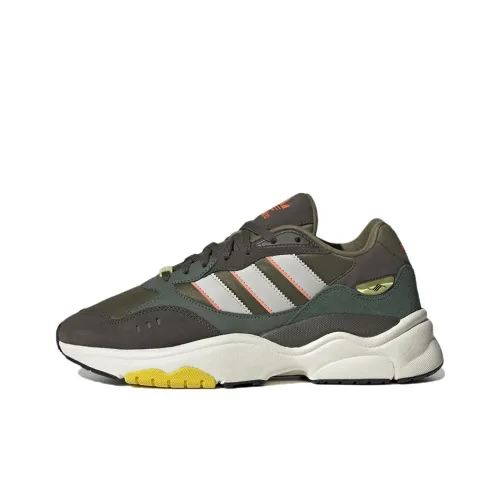 Adidas Originals Retropy F90 Slip-resistant Abrasion-resistant Lightweight Low-Top Спортивная повседневная обувь Зеленый Серый