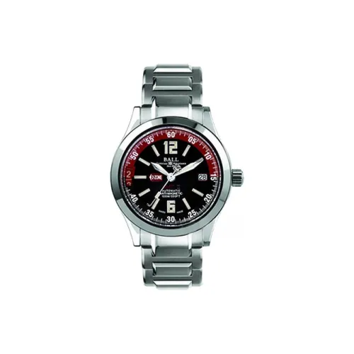 Шар Автоматический Механический Механизм Мужские Часы Часы 40 мм Черный Циферблат Корпус из Нержавеющей Стали Ремешок из Нержавеющей Стали