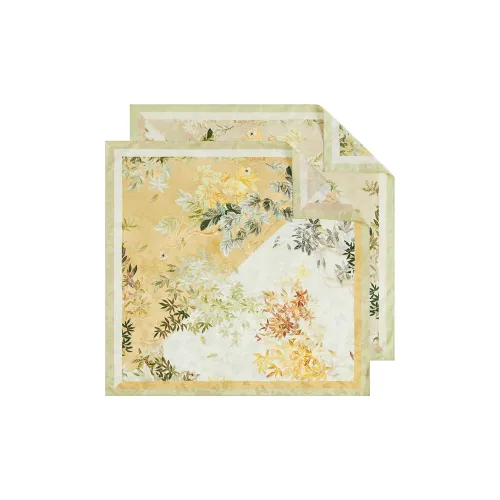 WENSLI Шелковый средний квадратный шарф для женщин