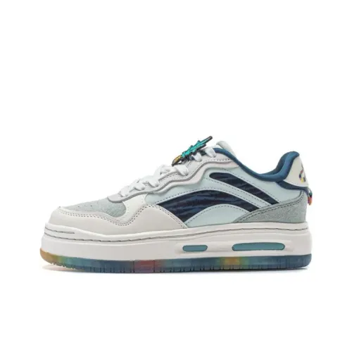 LINING Future C1 Скейтборд Кроссовки Низкие Зеленые Белые Синие Женские