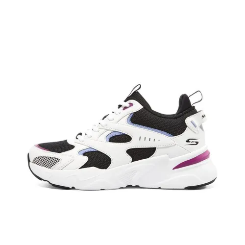 Skechers Bobs Bamina Легкий Rebound Низкий Топ Повседневная обувь Женская Белый Фиолетовый