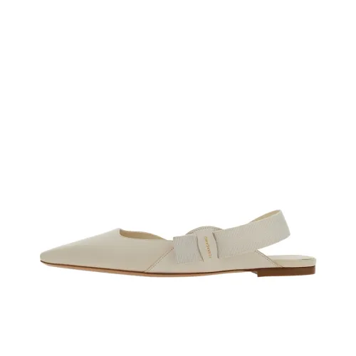 Ferragamo Vara Женские повседневные туфли 0,5 см Women's White