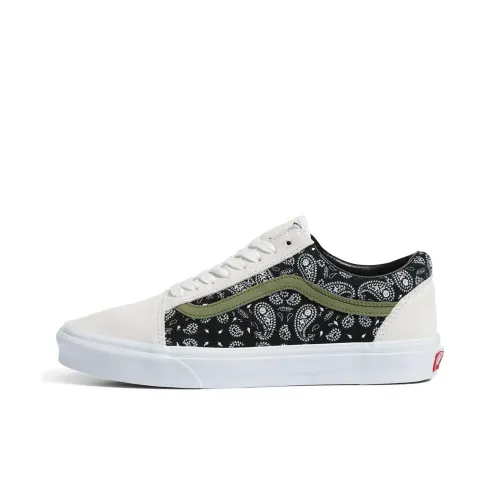 VANS Old Skool Износостойкий и Легкий Низкий Топ Скейтборд Кроссовки Унисекс Черный Белый
