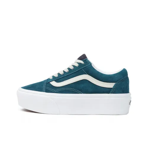 Vans Old Skool Collection Stackform Low Скейтборд Кроссовки Унисекс Синие Белые