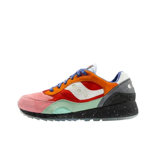 Saucony Shadow 6000 Противоскользящий Устойчивый к истиранию Низкий Топ Повседневные Беговые кроссовки Унисекс Многоцветный Пэчворк