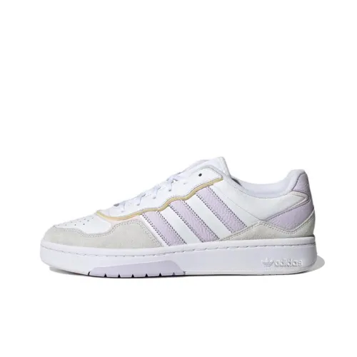 Adidas Originals Courtic Slip Resistant Abrasion Resistant Низкие Скейтборд Кроссовки Унисекс Белый Фиолетовый