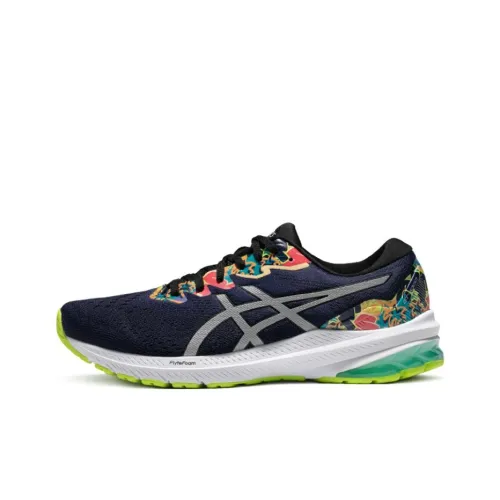 Asics GT 1000 11 LITE SHOW Низкий Топ Беговые кроссовки Синий Зеленый