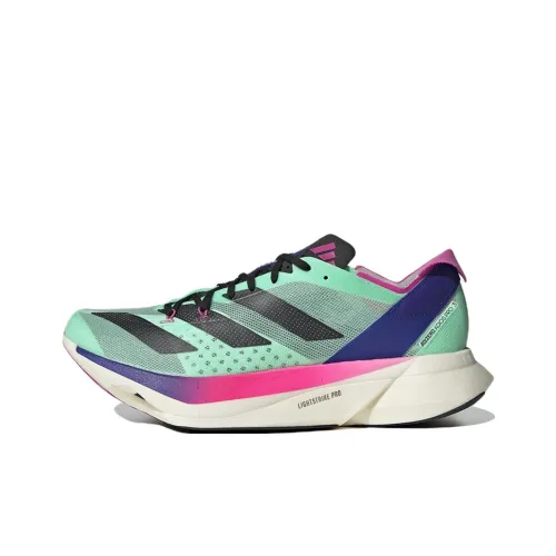 Adidas Adizero Adios Pro 3 Low Топ Карбоновая плита Марафон Обувь для бега на длинные дистанции Унисекс Зеленый