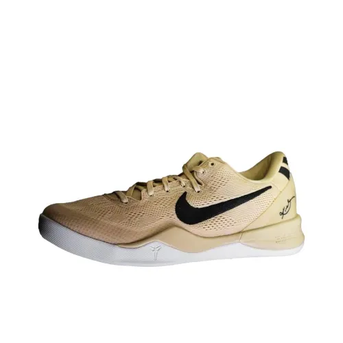 Nike Kobe 8 Амортизаторы Slip-resistant Низкий Топ Баскетбольные кроссовки Унисекс Коричневый