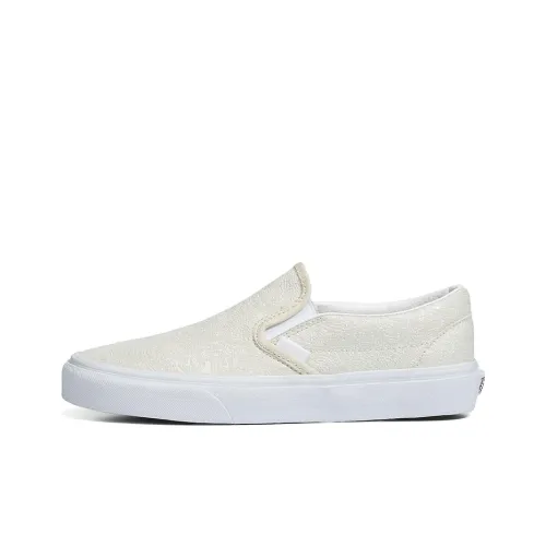 Vans Slip On Series Princess Paisley Низкие Скейтборд Кроссовки Unisex Beige