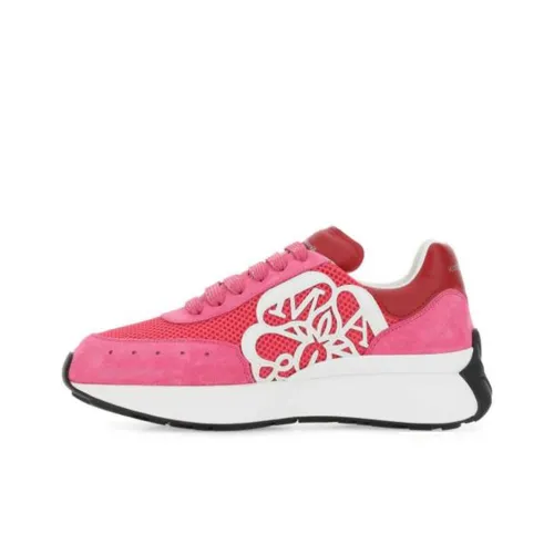 Alexander McQueen Sprint Runner Low Топ Повседневная обувь Женская Розовая