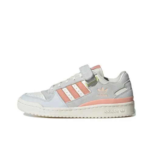 Adidas Originals FORUM Low Износостойкий и Легкий Низкий Топ Скейтборд Кроссовки Женские Серый Розовый