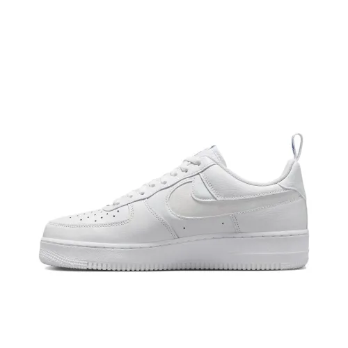 Nike Air FORCE 1 Cut Out Противоскользящие амортизирующие низкие кроссовки для скейтбординга Мужские Белые