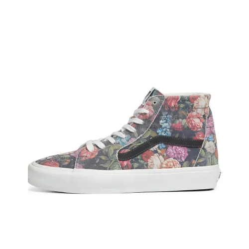 Vans SK8 Moody Цветочный Высокие Кроссовки для скейтбординга Унисекс Многоцветные Цветочный Узор