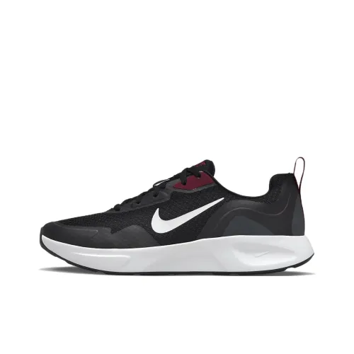 Nike Wearallday Shock Absorbers Slip-Resistant Abrasion-Resistant Breathable Low-Top Running Shoes Men's Black Найк Wearallday Шок Absorbers Противоскользящие Устойчивые к Износу Дышащие Низкие Кроссовки для Бега Мужские Черные