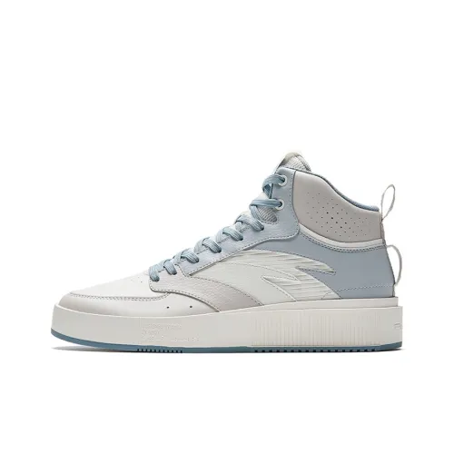 ANTA Milk Lid 2 Нижние юбка Резистентные амортизаторы Легкие Высокие Кроссовки для скейтбординга Мужские Белые и Синие