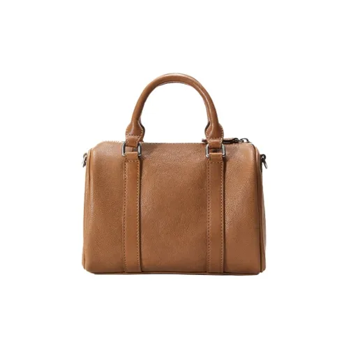 Qiuzhen Растительное дубление Лицевая коровья кожа Подушка Сумка Сумка через плечо Сумка Женская Слон Серый Карамельный Цвет