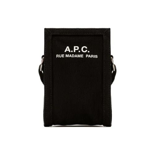 A.P.C Хлопок Crossbody Сумка Сумка через плечо Мужская Черная