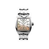 Розовый циферблат часов