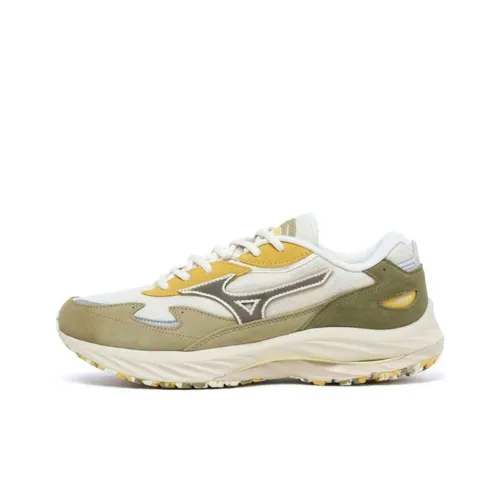 Mizuno Wave Rider Beta Повседневный Низкий Топ Молочно-Коричневый Белый Унисекс