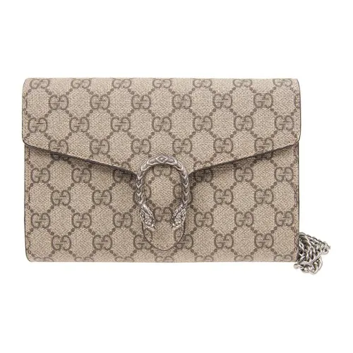 GUCCI Dionysus Холст Сумка через плечо Сумка на плечо Женская Эбеновое дерево