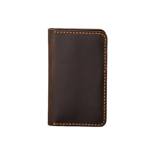 Back Step Кошелек из натуральной коровьей кожи держатель для карт стандартный унисекс кофейный черный павлиний синий