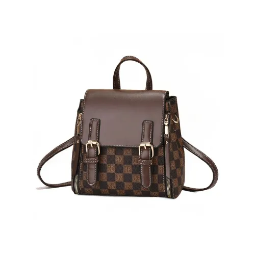 PINK·LAND ПУ (полиуретан) Рюкзак Стандартный Женский Хаки Кофейный Хаки Желтый