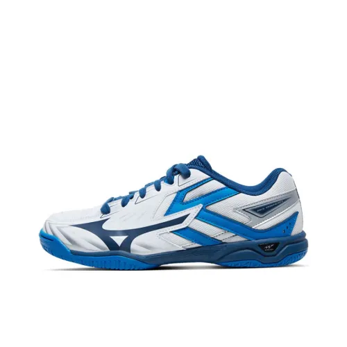 Кроссовки Mizuno для тренировок, низкий топ, белый/синий, унисекс
