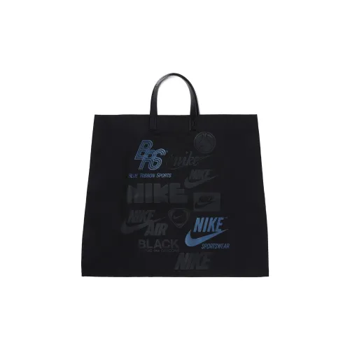 CDG Nike Collaboration Хлопок Тоут Сумка Сумка для покупок Сумка Женская Черная