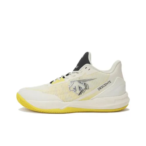 DESCENTE Баскетбольные кроссовки Low Топ Бежево-желтый Мужской