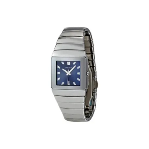 RADO Silver Diamond Collection Кварцевый механизм Мужские часы Циферблат 29,9 мм Синий Керамический ремешок