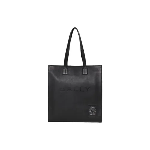 BALLY Коровья кожа Тоут Сумка Сумка для покупок Сумка Сумка через плечо Женская Черная