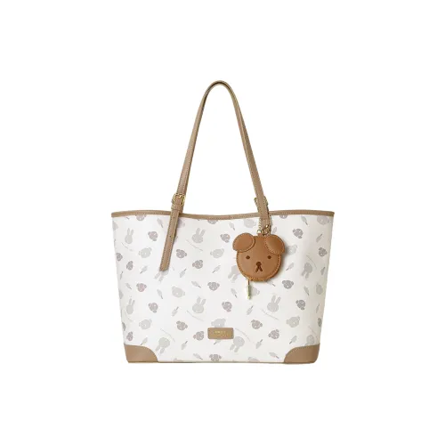 MIFFY Сумка Tote из синтетической кожи сумка через плечо женская хаки экрю