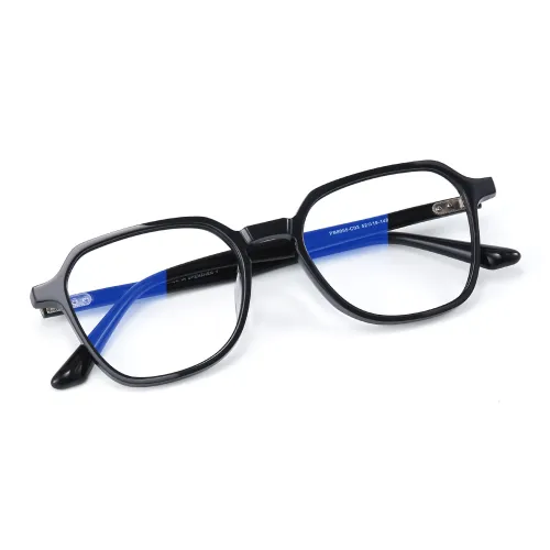 PULAIS Пластиковая оправа Неправильный многоугольник Функциональные очки Женские Черный