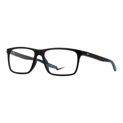nike Ацетат Квадратные Оправы для Очков Унисекс Черные