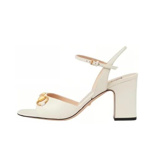 GUCCI One Ремень Сандалии 7,5 см Женские Белые