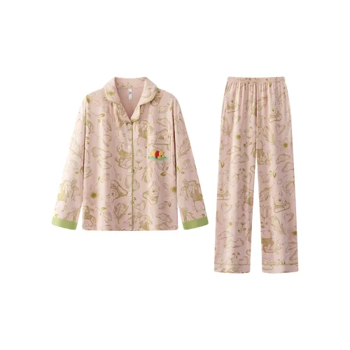 Gongdie X Disney Пижамный комплект Женские Цвет креветки