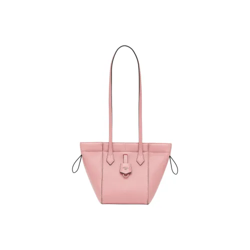 FENDI Origami Full GRAIN LEATHER Ведрообразная Сумка Сумка Сумка через плечо Женская Розовая