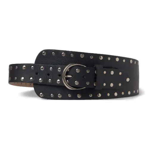 GIMAGUAS Однотонный дизайн плавная застежка кожа металл кожа ремни женский черный ширина 4,5 см