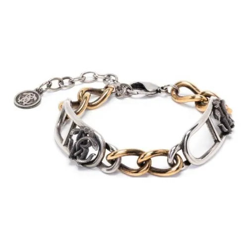 Roberto Cavalli Браслеты из латани Мужской Серебряный