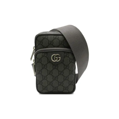 GUCCI Ophidia Холст Сумка через плечо Мини Мужская Серый Черный