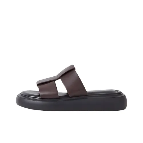 VAGABOND SHOEMAKERS Slip-resistant Slippers Women's Dark Brown VAGABOND SHOEMAKERS Противоскользящие слипоны женские темно-коричневые